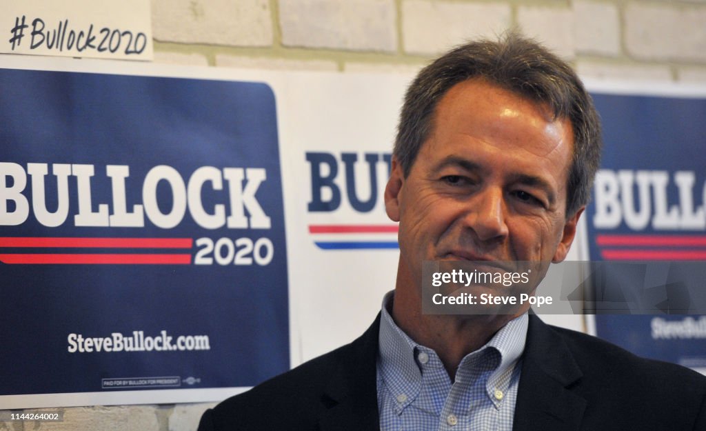 Democratic Presidential Candidate Steve Bullock Campaigns In Iowa