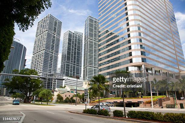 brickell avenue - brickell avenue stock pictures, royalty-free photos & images
