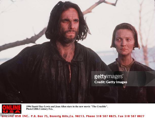 Daniel Day Lewis and Joan Allen stars in the new movie "The Crucible".