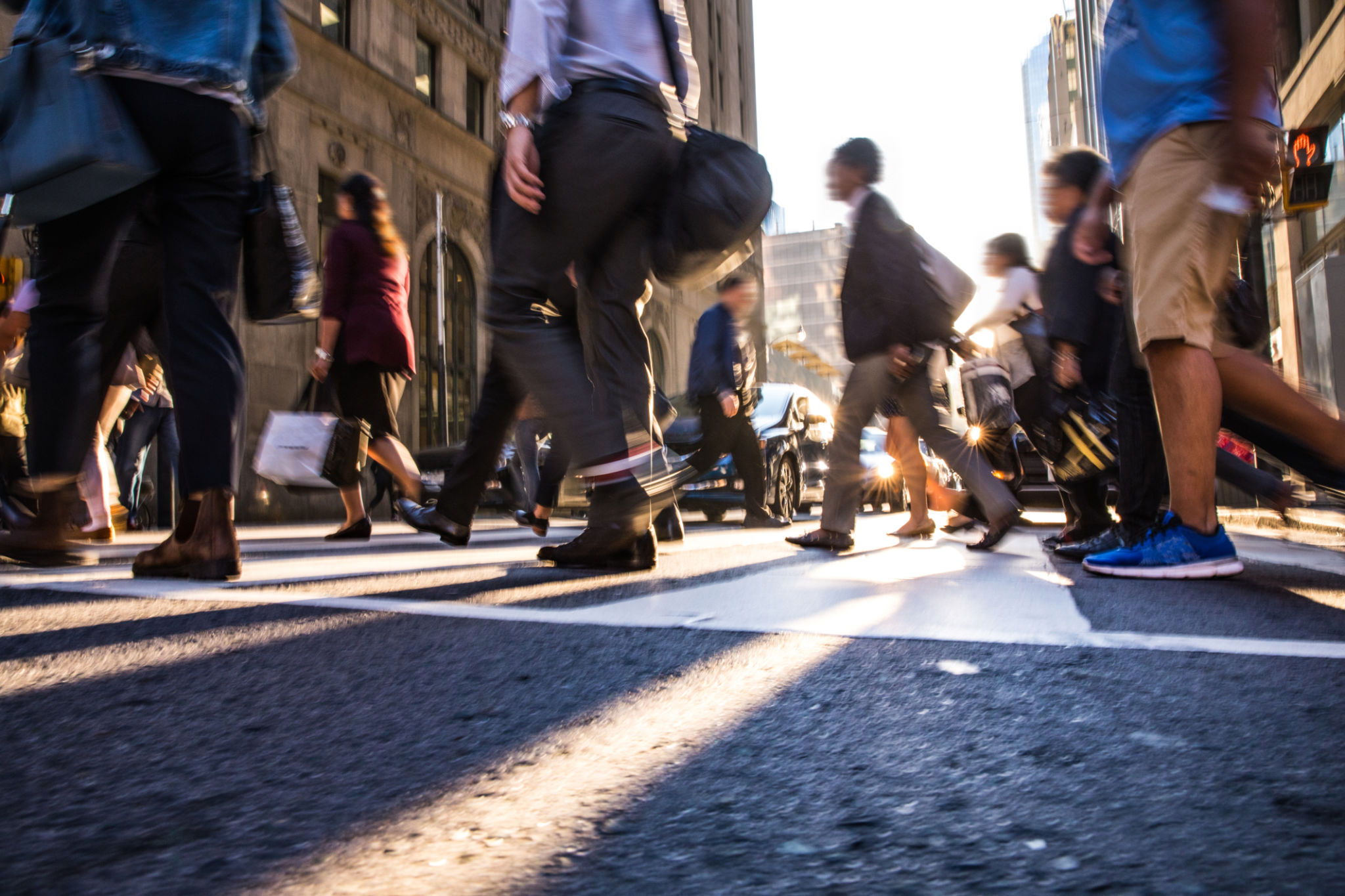 busy city street