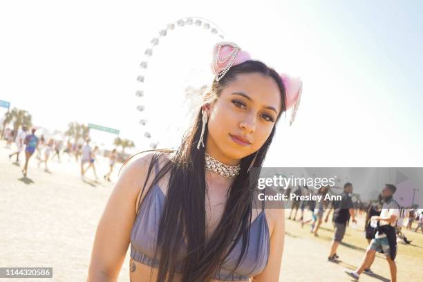 Festival goer attends 2019 Coachella Valley Music And Arts Festival - Weekend 2 on April 21, 2019 in Indio, California.