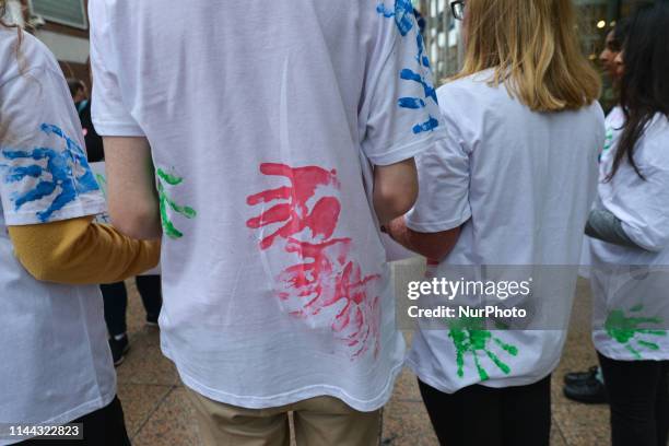 Members of Rosa , a group initiated by women in the Socialist Party, demonstrate in Dublin's Henry Street, against sexual harassment. As per latest...