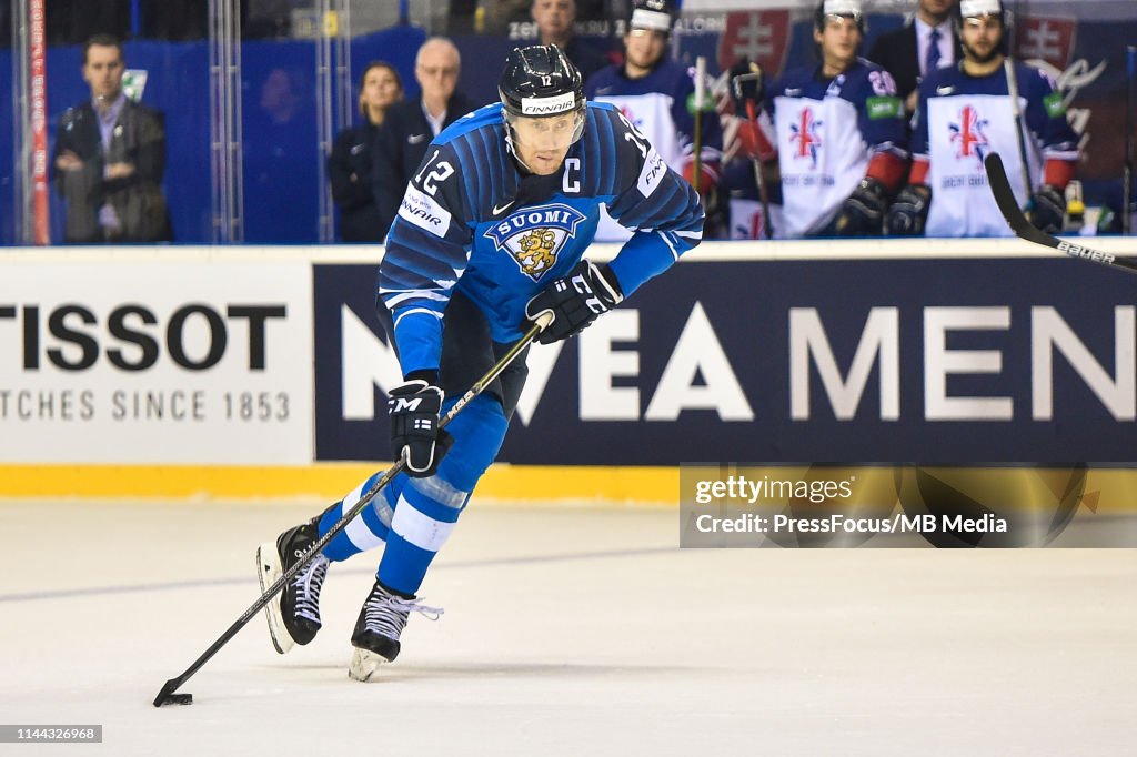 Finland v Great Britain: Group A - 2019 IIHF Ice Hockey World Championship Slovakia