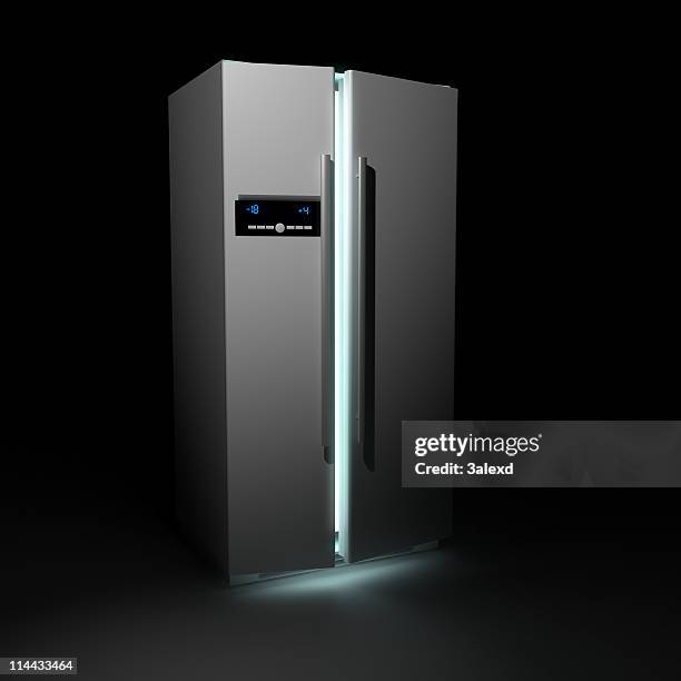 refrigerator - chloorfluorkoolstofverbinding stockfoto's en -beelden