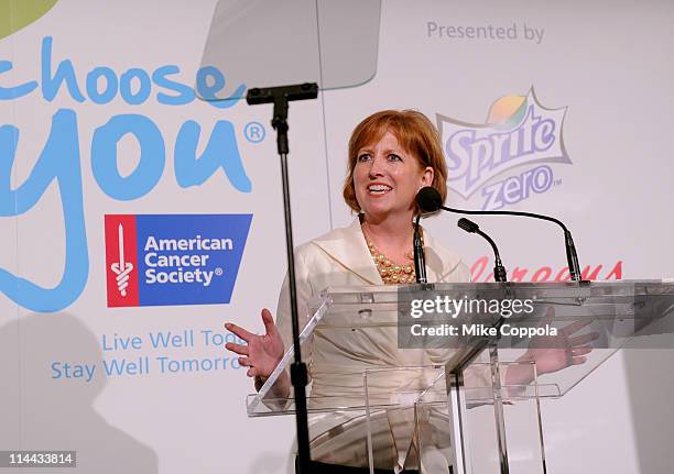 Colleen Doyle speaks at preview of the first ever "Choose You" documentary, created by Executive Producer Hilary Swank, alongside 2S Films and Go Go...