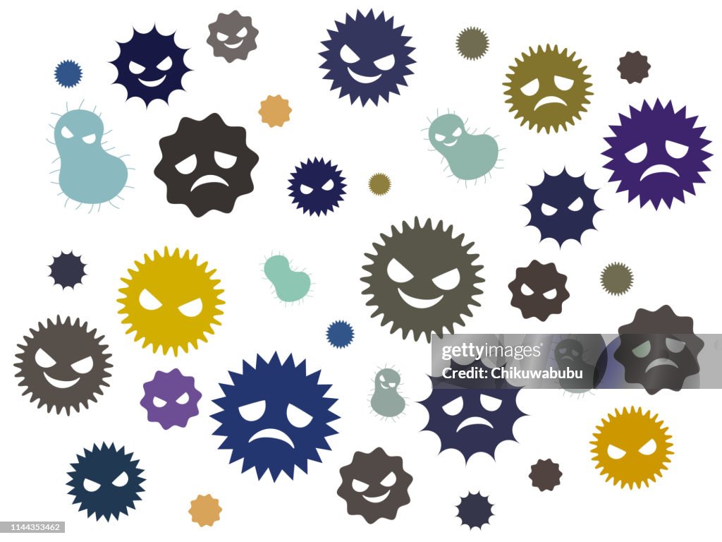 Illustration of a cute virus
