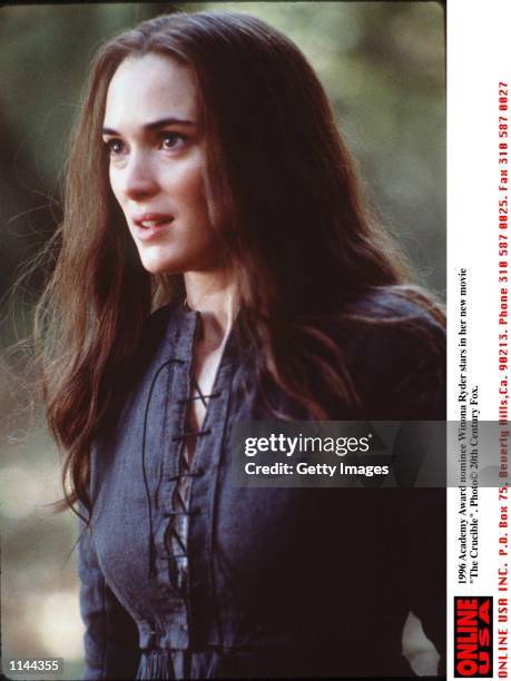 Academy Award Nominee Winona Ryder stars in her new movie "The Crucible".