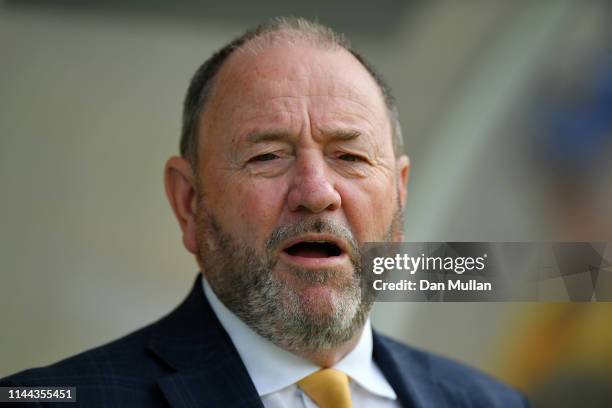 Gary Johnson, Manager of Torquay United looks on prior to the Vanarama National League South match between Torquay United and Hungerford Town at...