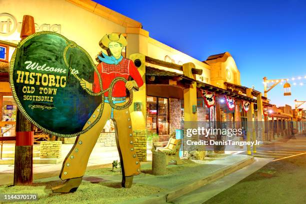 historic old town scottsdale - old town stock pictures, royalty-free photos & images