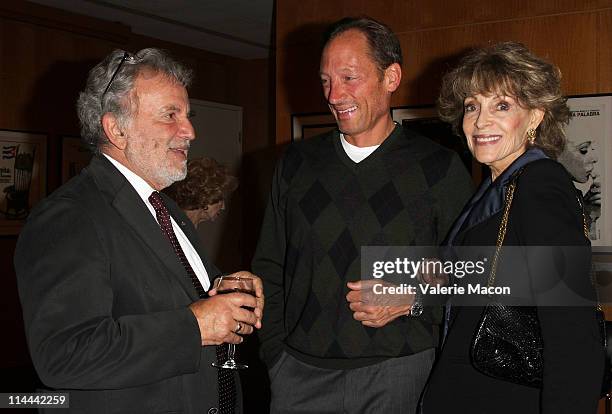 Sid Ganis, Anthony Peck and Veronique Peck attend the The Academy Of Motion Picture Arts And Sciences Premiere Of The Restored "The Garden Of The...
