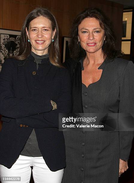 Actress Jacqueline Bisset and Marsha Valentinova attend the The Academy Of Motion Picture Arts And Sciences Premiere Of The Restored "The Garden Of...