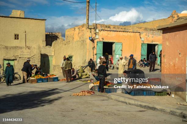 village in the mountains, morocco, africa - north africa stock pictures, royalty-free photos & images
