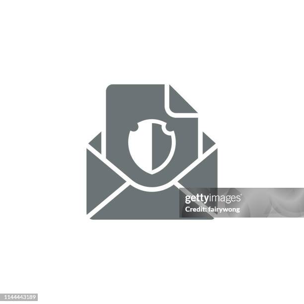 mail icon - selective focus office stock illustrations