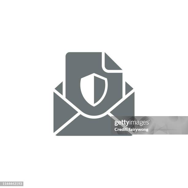 mail icon - selective focus office stock illustrations