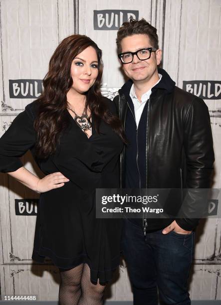 Katrina Weidman and Jack Osbourne visit Build at Build Studio on April 22, 2019 in New York City.