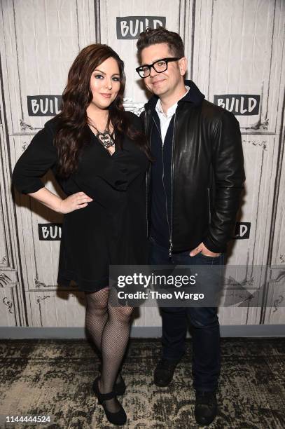 Katrina Weidman and Jack Osbourne visit Build at Build Studio on April 22, 2019 in New York City.