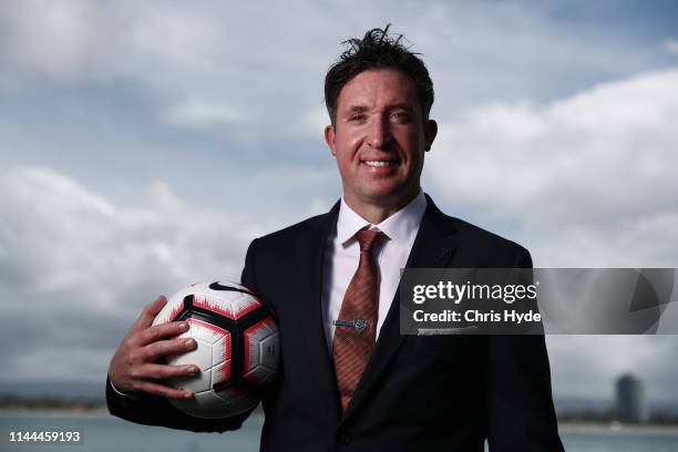 Brisbane Roar new head coach Robbie Fowler poses after a A-League media opportunity at Sea World Resort on April 23, 2019 in Gold Coast, Australia.