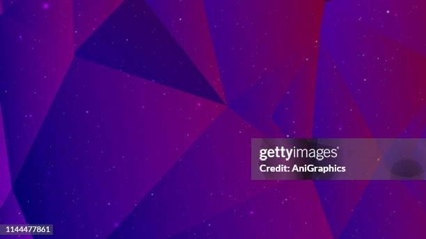 abstract triangular background - violet background stock illustrations