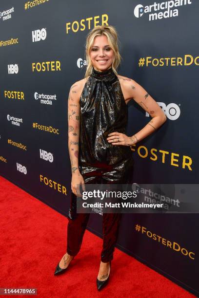 Singer/songwriter Christina Perri attend the LA premiere of HBO's "Foster" at Linwood Dunn Theater on April 22, 2019 in Los Angeles, California.