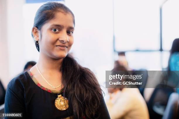 portrait of a female business executive - indian call center stock pictures, royalty-free photos & images
