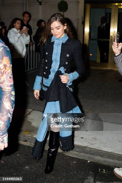 Hailee Steinfeld attends Gigi Hadid's 24th Birthday at L'Avenue in Midtown on April 22, 2019 in New York City.