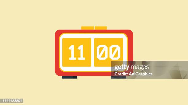 digital clock icon - napping stock-grafiken, -clipart, -cartoons und -symbole