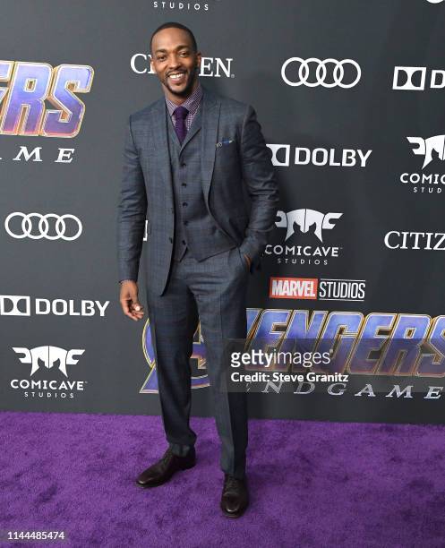 Anthony Mackie arrives at the world premiere Of Walt Disney Studios Motion Pictures "Avengers: Endgame" at Los Angeles Convention Center on April 22,...