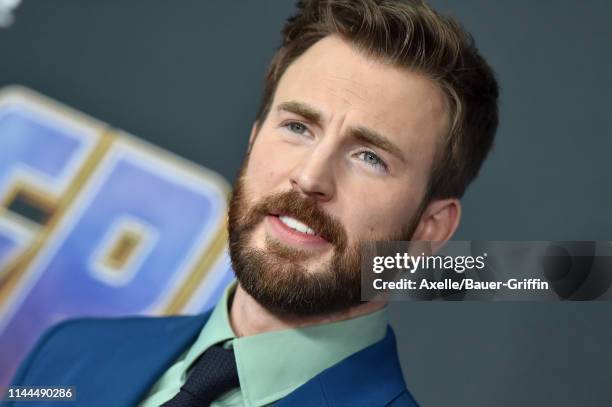 Chris Evans attends the World Premiere of Walt Disney Studios Motion Pictures 'Avengers: Endgame' at Los Angeles Convention Center on April 22, 2019...