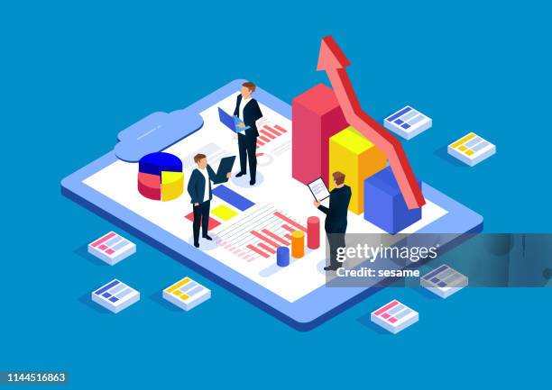 business statistics, financial advisor - audit stock illustrations