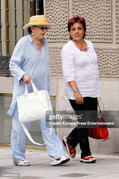Italian actress Lucia Bose is seen sighting on May 20, 2011 in Madrid, Spain.