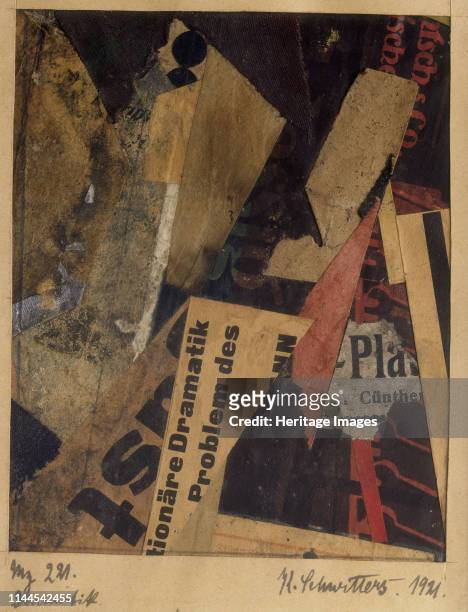 Merz 221, 1921. Found in the Collection of Unicredit Art Collection. Artist Schwitters, Kurt .