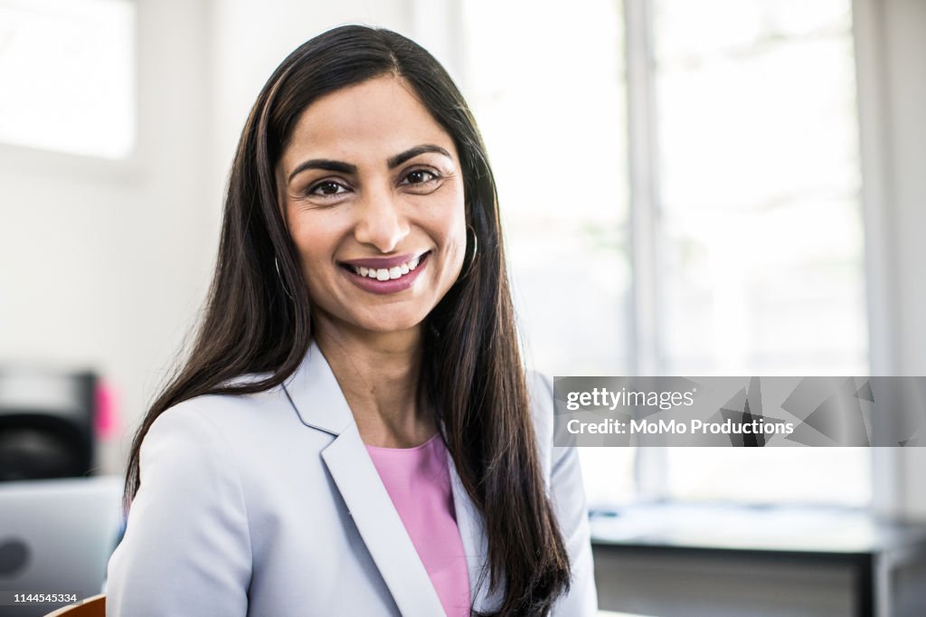 Woman in business office