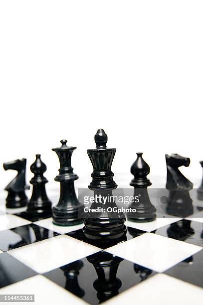 pièces d'échecs - chess board without photos et images de collection