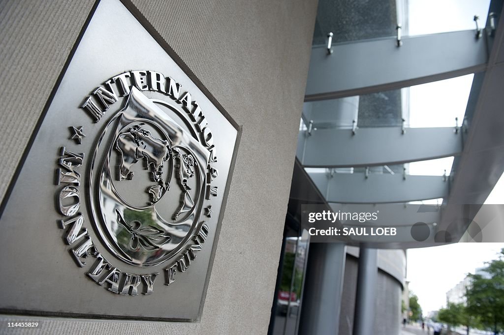 The logo of the International Monetary F