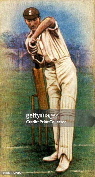 Mr. D. R. Jardine ', 1928. From "Wills's Cigarettes - A Series of 50 Cricketers, 1928", [W. D. & H. O. Wills, London, 1928]. Artist Unknown.