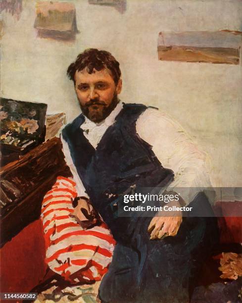 Portrait of the Painter Constantin Alexandreyevich Korovin' . Russian impressionist . Artist Konstantin Alekseyevich Korovin was a friend of Serov's....