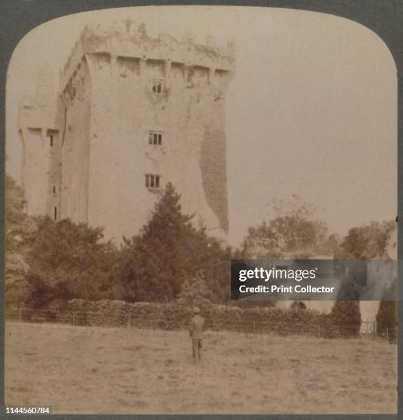 Blarney Castle, the shrine of Irish wit - near Cork, Ireland', 1901. The castle, near Cork, is the home of the 'Blarney Stone', believed to bestow...