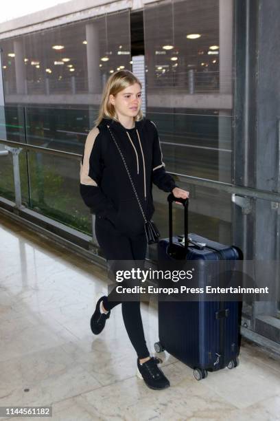 Victoria Iglesias Rijnsburguer is seen on April 21, 2019 in Madrid, Spain.