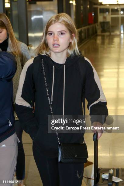 Victoria Iglesias Rijnsburguer is seen on April 21, 2019 in Madrid, Spain.