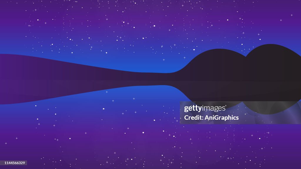 Landscape night Mode Background