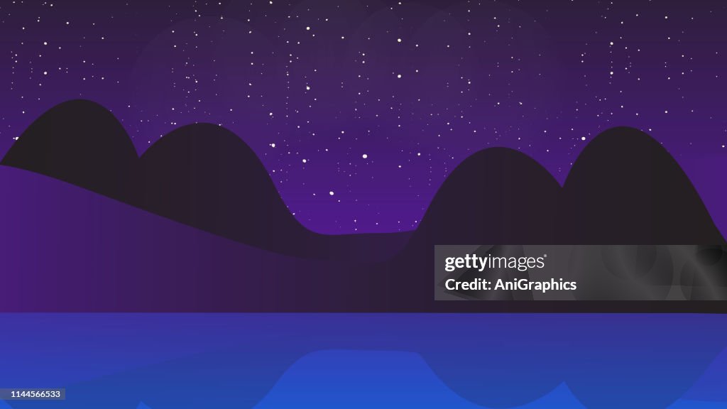 Landscape night Mode Background