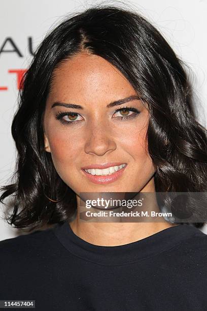 Actress Olivia Munn attends the Opening Night of "Beauty Culture" at The Annenberg Space For Photography on May 19, 2011 in Century City, California.