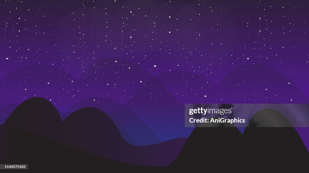 Landscape night Mode Background
