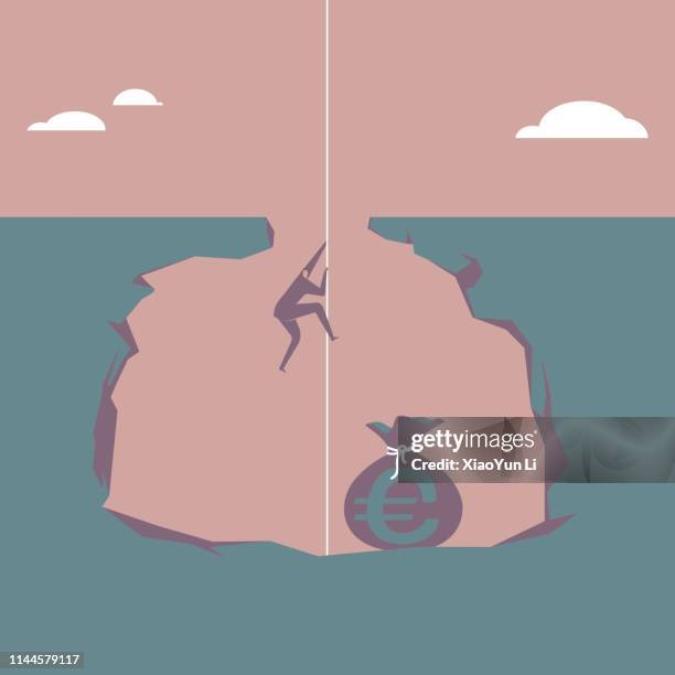 looking for wealth - underground worker stock illustrations