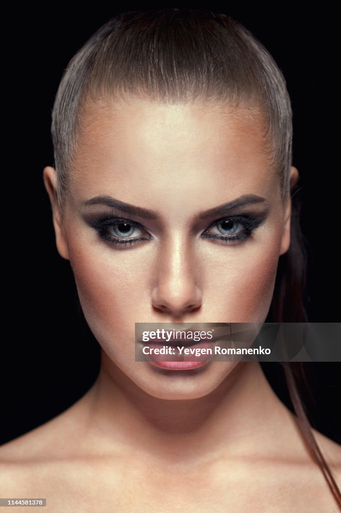 Modeling European Style Beauty Portrait Of Handsome European Fashion Model High-Res Stock Photo ...