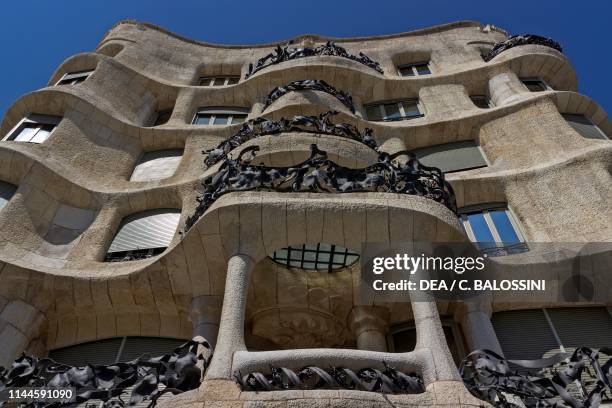 Casa Mila-La Pedrera design by Antoni Gaudi , Barcelona , Catalonia, Spain, 20th century.