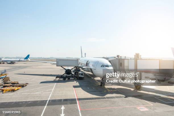 beijing capital international airport - airplane airport bildbanksfoton och bilder