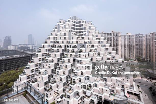 suzhou kunshan future city - block flats stock pictures, royalty-free photos & images