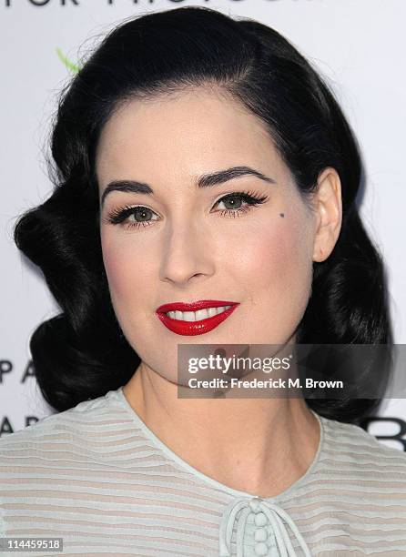 Stage performer Dita Von Tesse attends the Opening Night of "Beauty Culture" at The Annenberg Space For Photography on May 19, 2011 in Century City,...