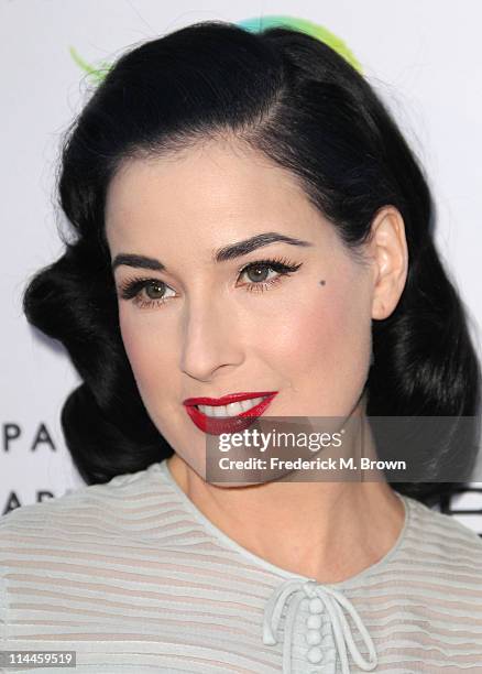 Stage performer Dita Von Tesse attends the Opening Night of "Beauty Culture" at The Annenberg Space For Photography on May 19, 2011 in Century City,...